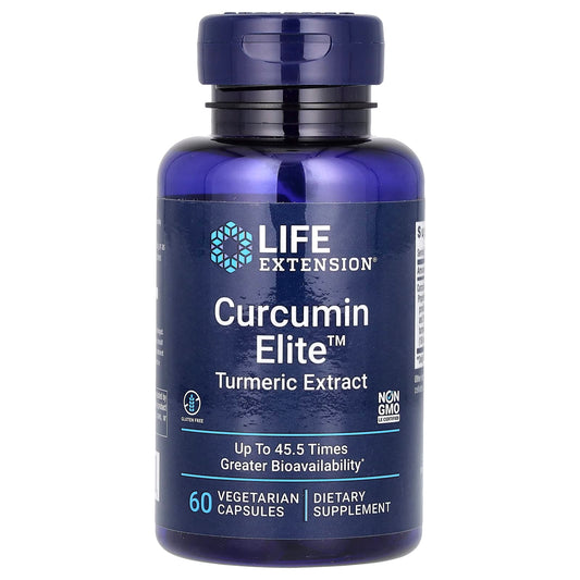 Life Extension, Curcumin Elite, Turmeric Extract, 60 Vegetarian Capsules - Image 1