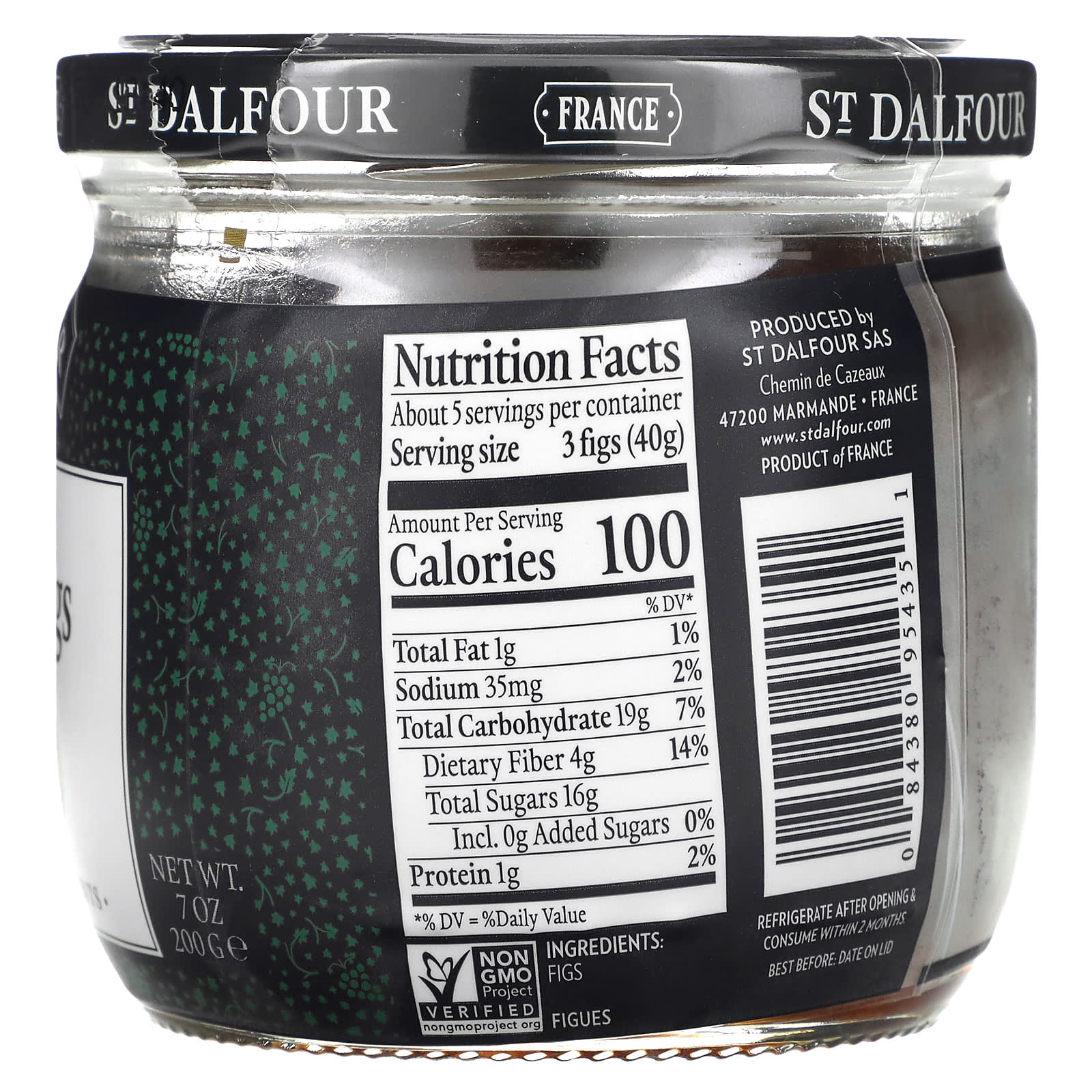 St. Dalfour, Semi-Dried Deluxe Figs, 7 oz (200 g) - Image 2
