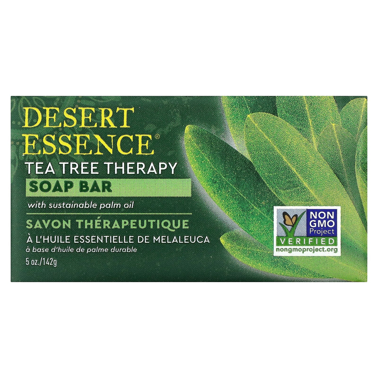 Tea Tree Therapy Soap Bar by Desert Essence - Sensitive Skin Friendly - Image 1