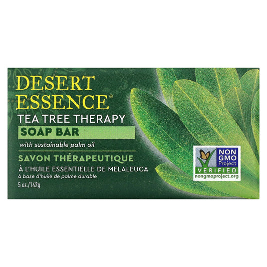 Tea Tree Therapy Soap Bar by Desert Essence - Sensitive Skin Friendly - Image 1
