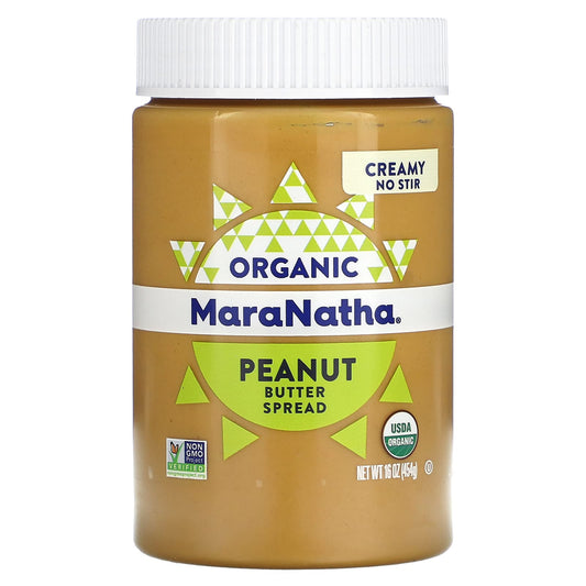MaraNatha, Organic Peanut Butter Spread, Creamy, 16 oz (454 g) - Image 1