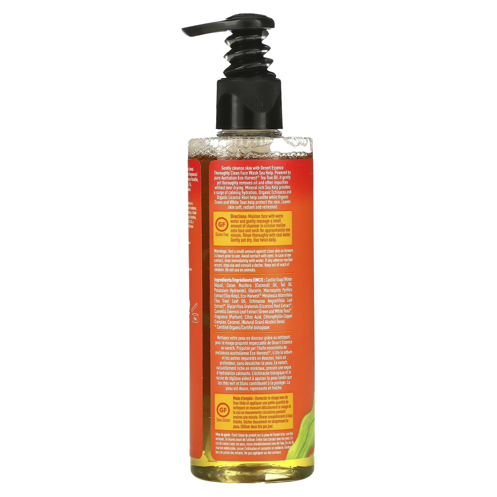 Thoroughly Clean Face Wash with Sea Kelp | Desert Essence | Cruelty Free - Image 2