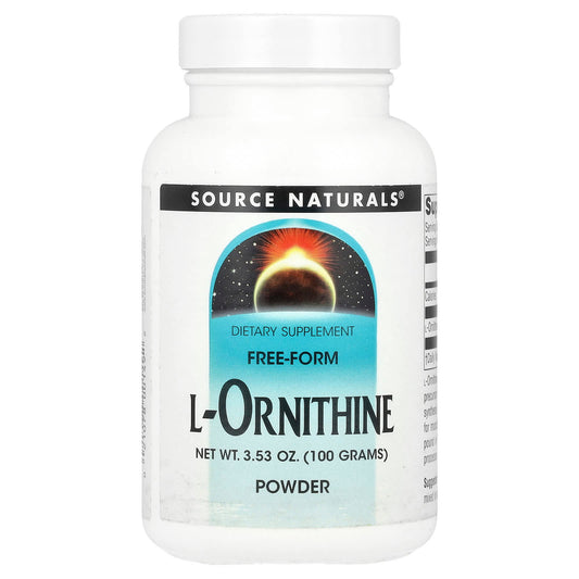 Source Naturals, L-Ornithine Powder, 3.53 oz (100 g) - Image 1
