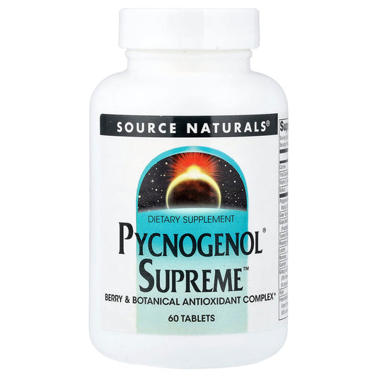Source Naturals, Pycnogenol® Supreme™, 60 Tablets - Image 1