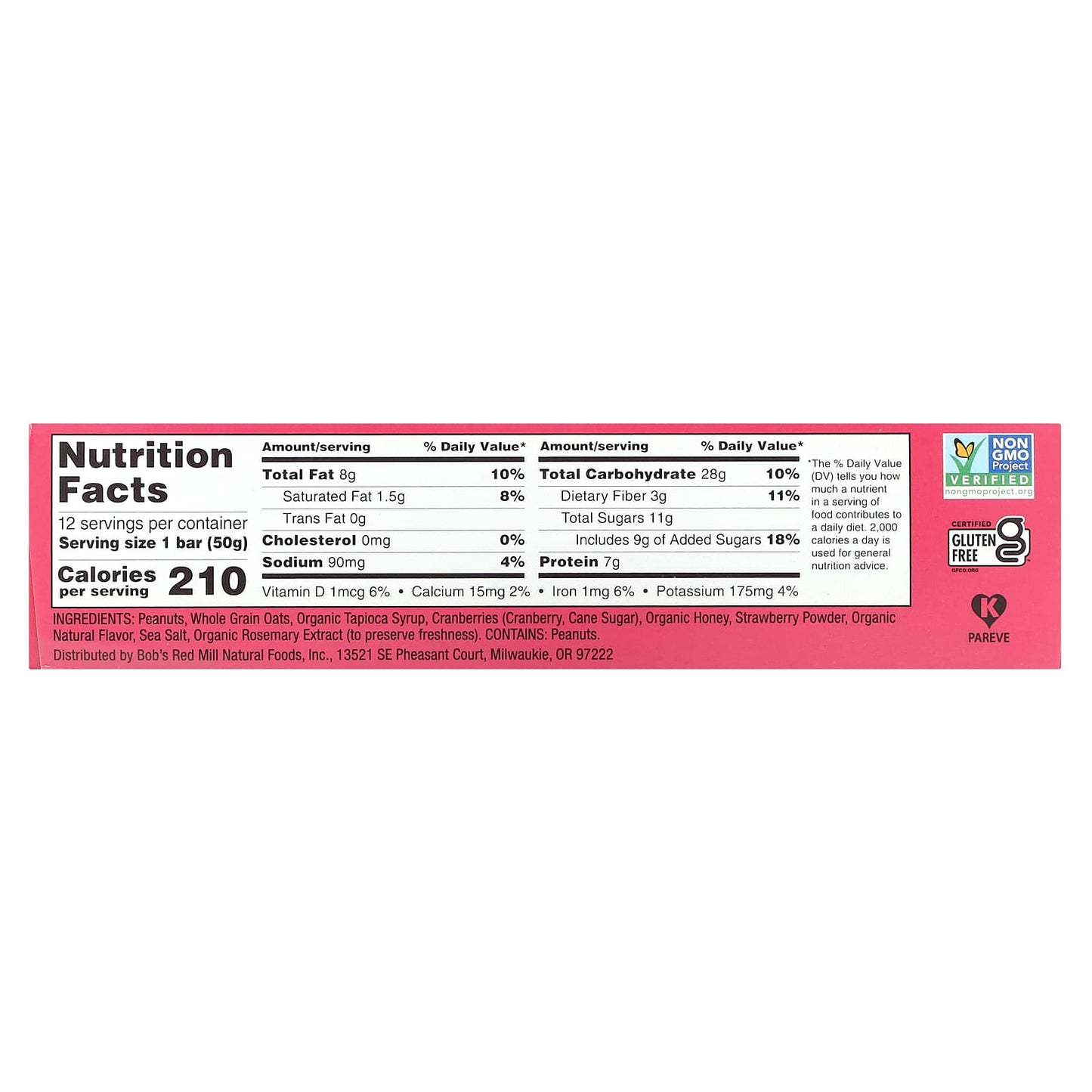 Gluten-Free Peanut Butter Jelly & Oats Energy Bars by Bob's Red Mill - Image 2