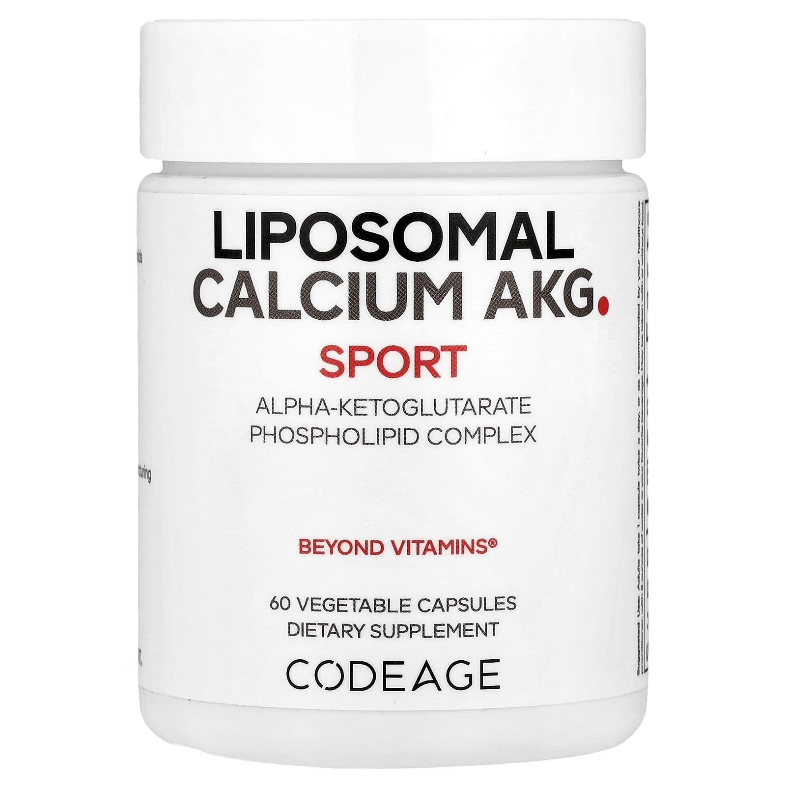 Codeage Liposomal Calcium AKG Supplement - 60 Capsules - Image 1