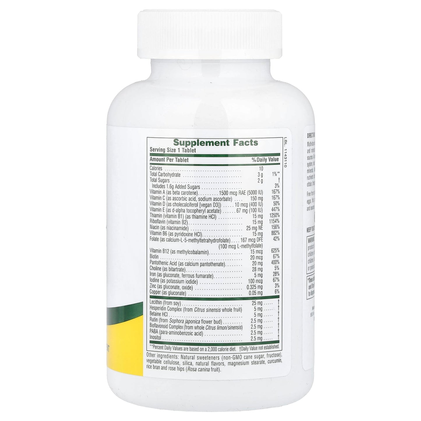 NaturesPlus, Adult's Chewable Multivitamin& Mineral, Pineapple, 90 Tablets - Image 2