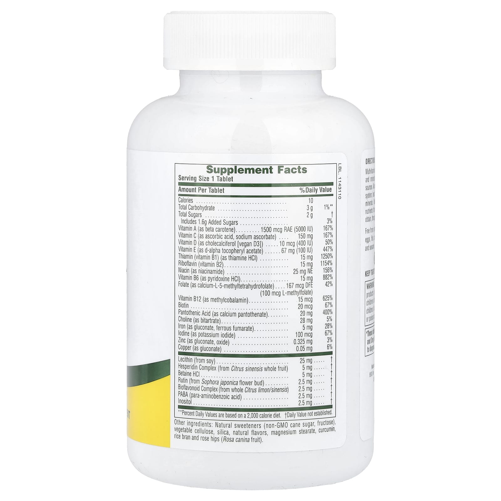NaturesPlus, Adult's Chewable Multivitamin& Mineral, Pineapple, 90 Tablets - Image 2