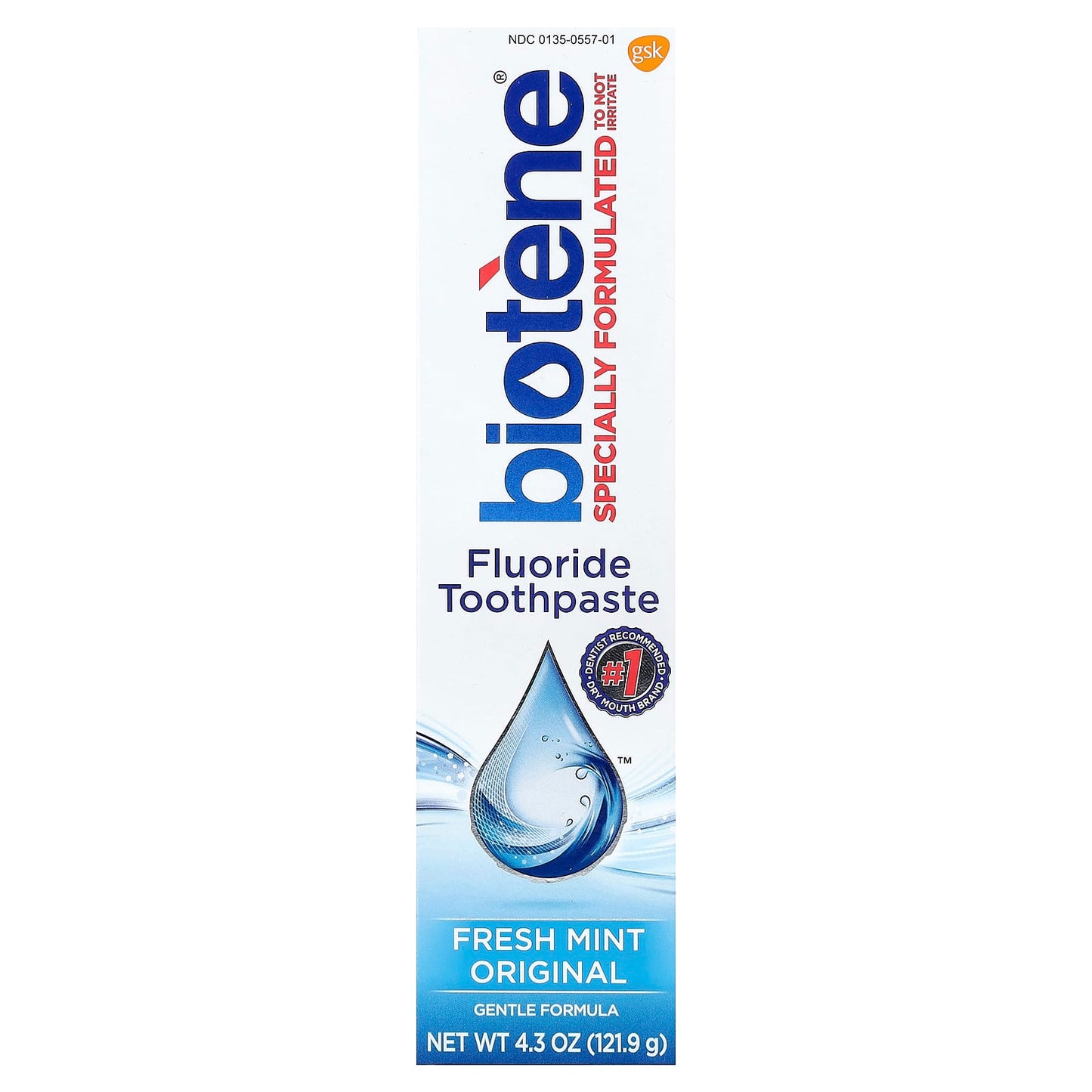 Biotene Fluoride Toothpaste Fresh Mint Original, SLS-Free & Dry Mouth Relief - Image 2