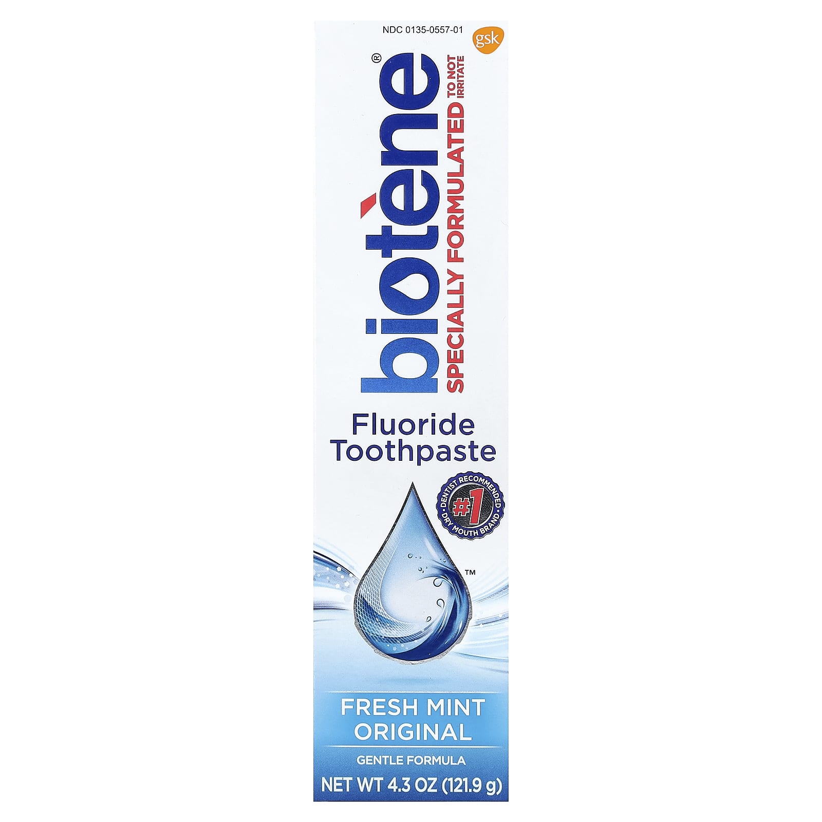 Biotene Fluoride Toothpaste Fresh Mint Original, SLS-Free & Dry Mouth Relief - Image 2