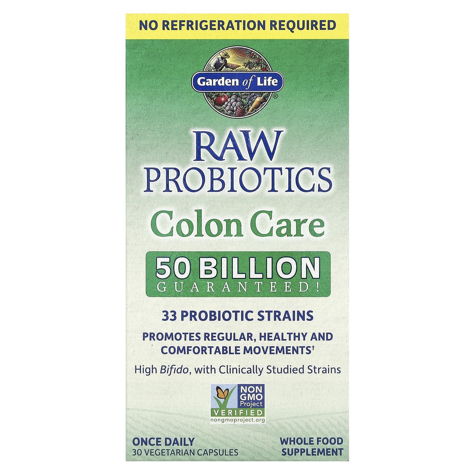 Boost Gut Health with Garden of Life RAW Probiotics Colon Care - Image 1