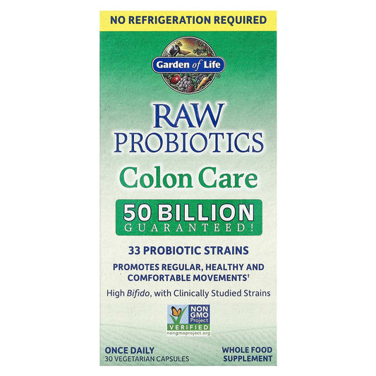 Boost Gut Health with Garden of Life RAW Probiotics Colon Care - Image 1