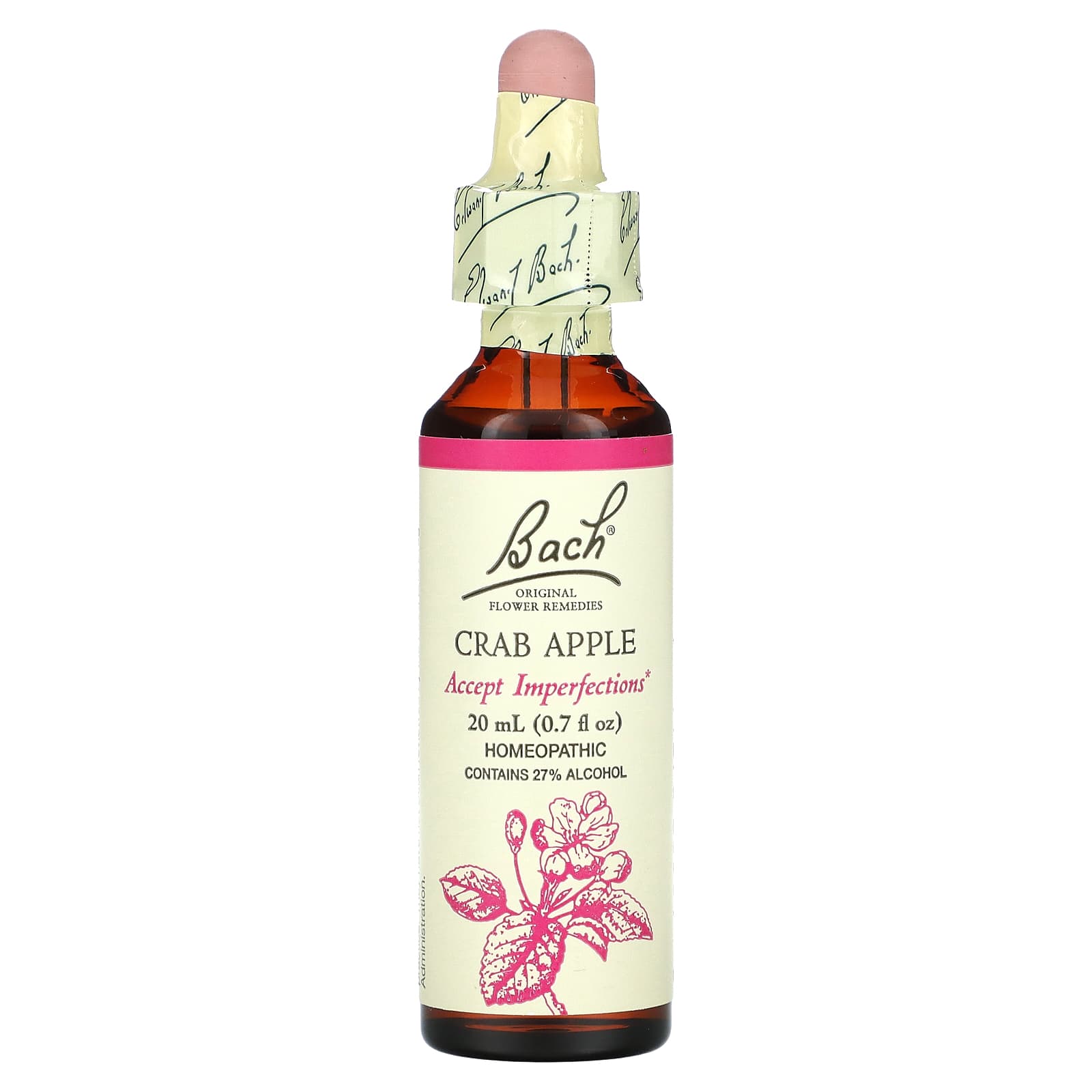 <strong>Bach Original Flower Remedies Crab Apple</strong> for Nervous Tension Relief, 0.7 fl oz (20 ml) - Image 1