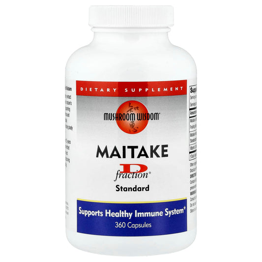 Mushroom Wisdom, Maitake D-Fraction®, Standard, 360 Capsules - Image 1