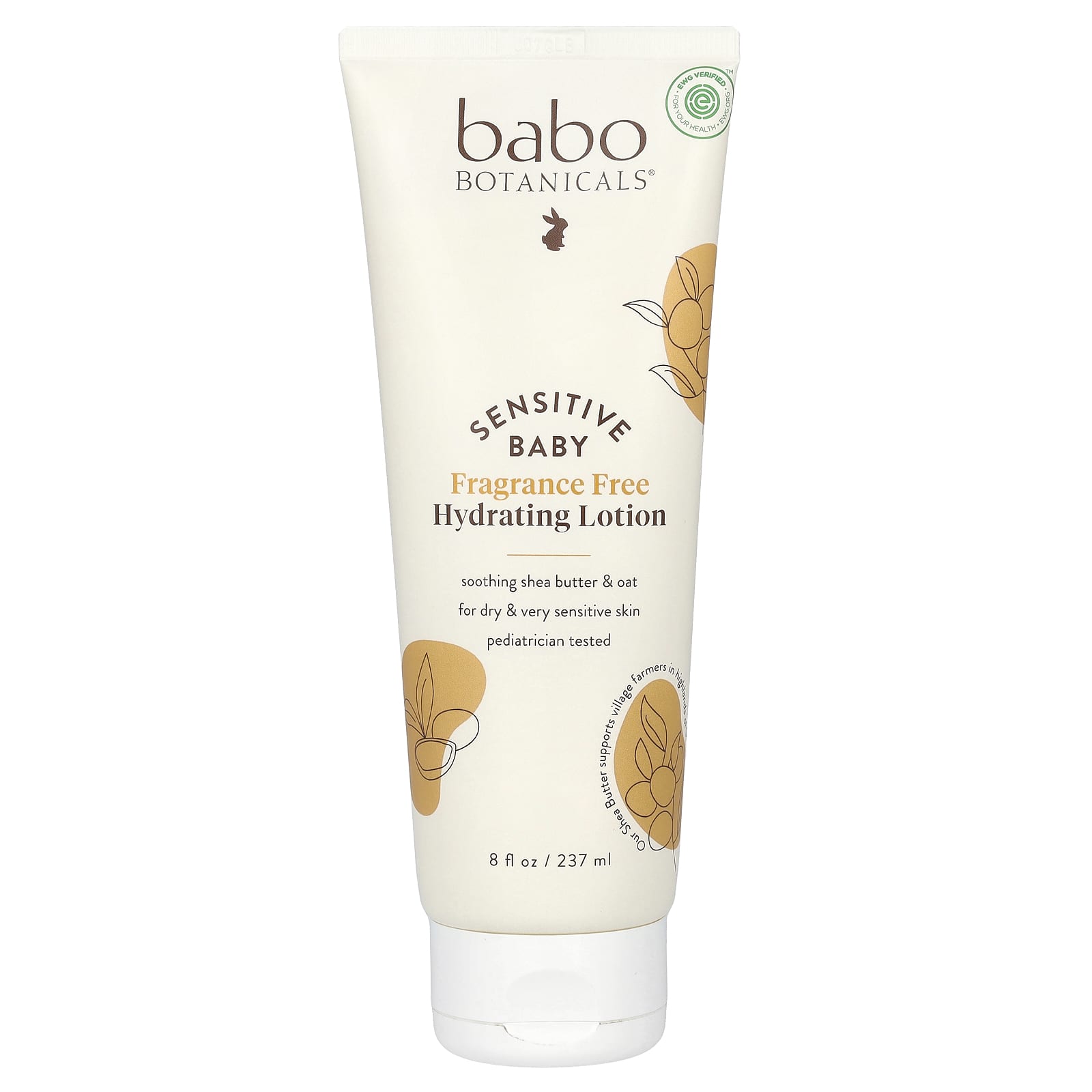 Fragrance-Free Baby Lotion for Sensitive Skin by Babo Botanicals - Image 1