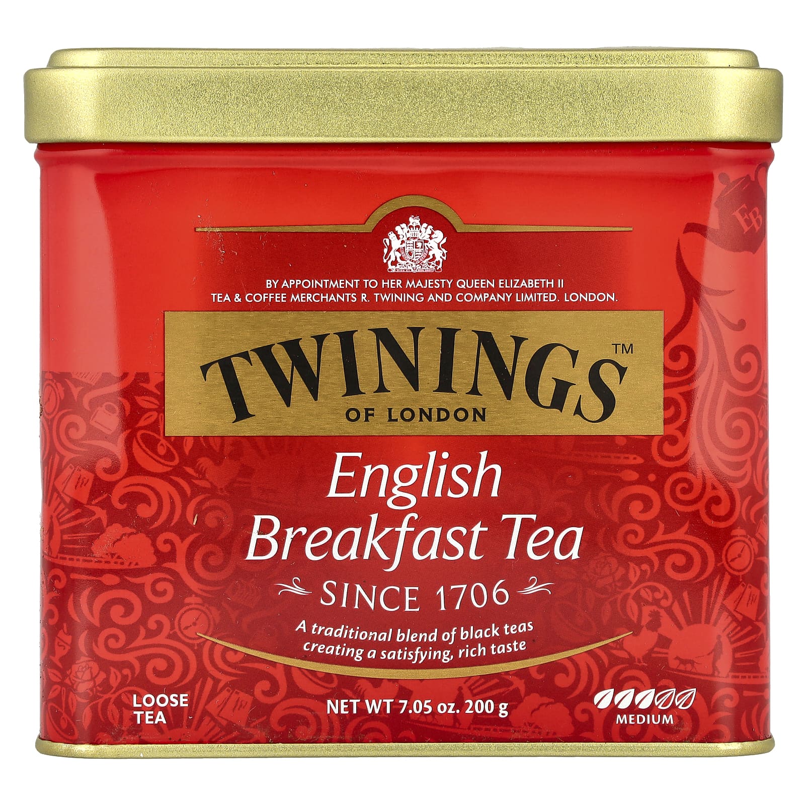 Twinings, English Breakfast Tea, Loose, 7.05 oz (200 g) - Image 1