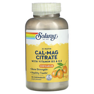 Boost Bone Health with Solaray Cal-Mag Citrate & Vitamins D3 & K2