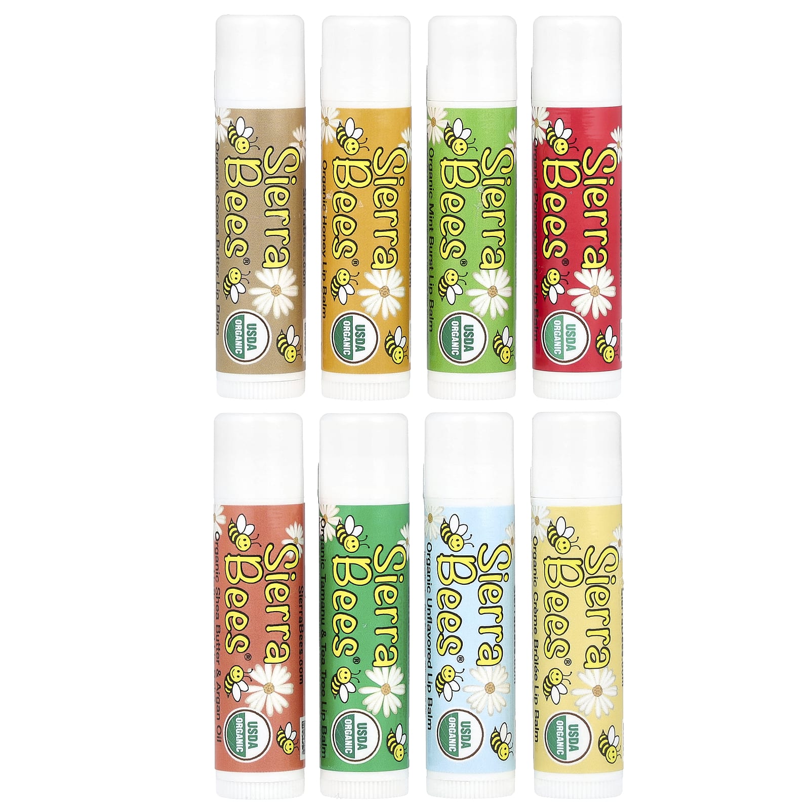 Organic Lip Balm Combo Pack by Sierra Bees - 8 Count - Image 1