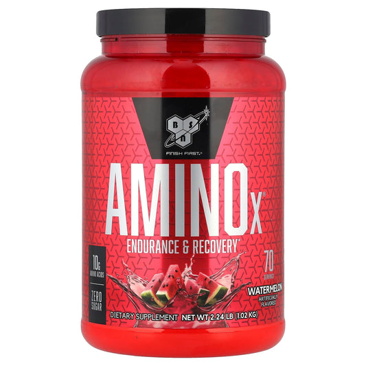 BSN AminoX Endurance & Recovery Watermelon 2.24 lb BCAA Supplement - Image 1