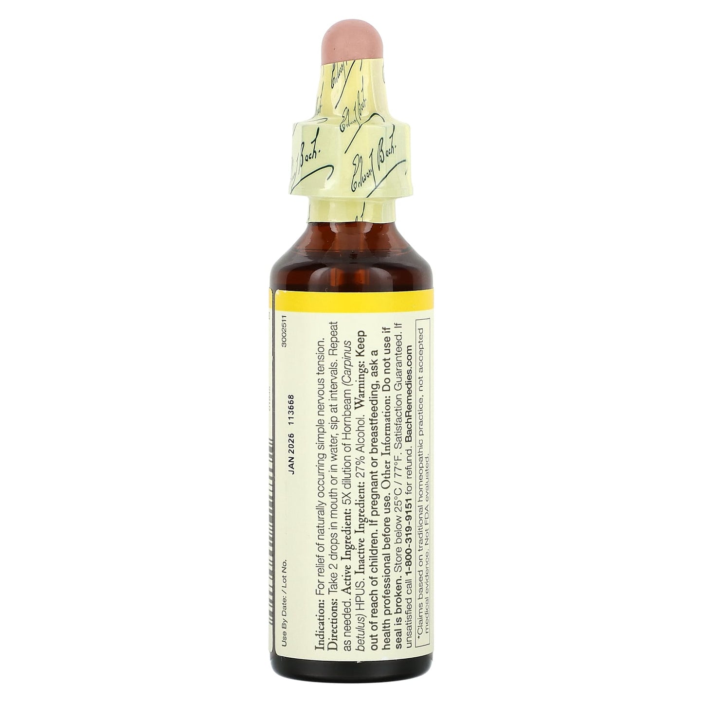 Overcome Procrastination with Bach Hornbeam Flower Remedy, 20 ml - Image 2