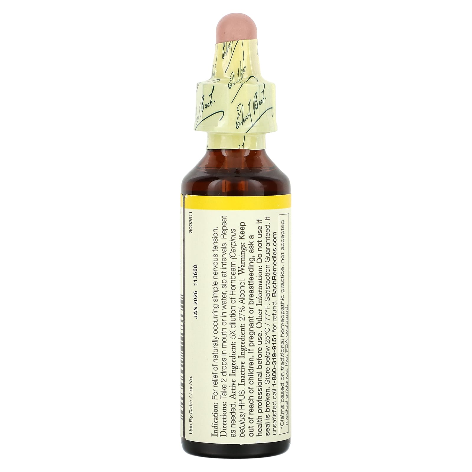 Overcome Procrastination with Bach Hornbeam Flower Remedy, 20 ml - Image 2