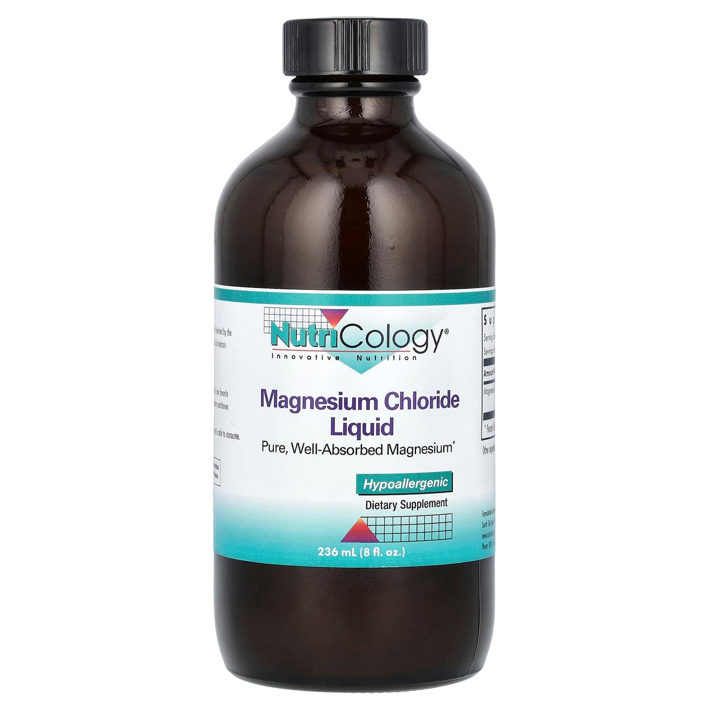 Nutricology, Magnesium Chloride Liquid, 8 fl oz (236 ml) - Image 1