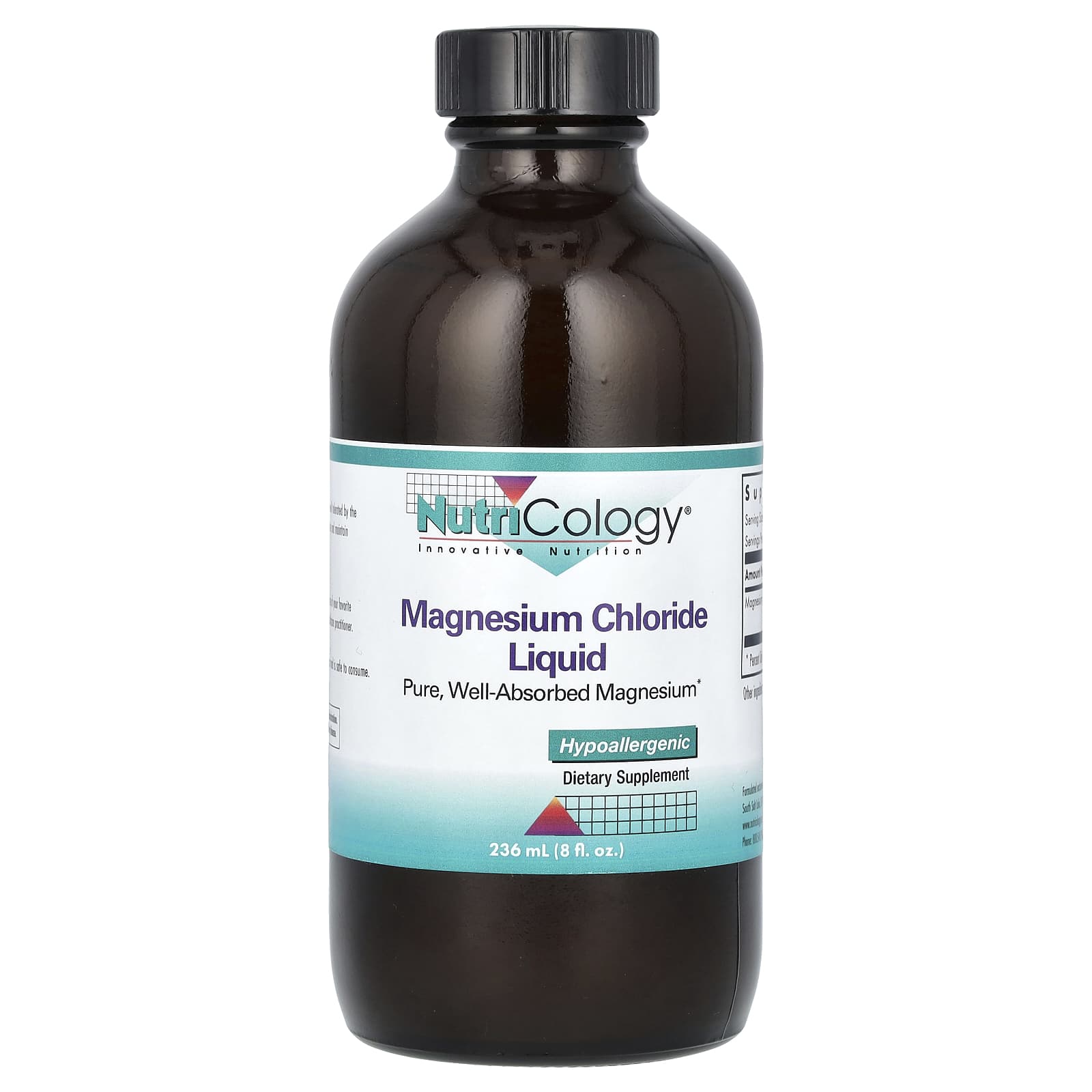 Nutricology, Magnesium Chloride Liquid, 8 fl oz (236 ml) - Image 1