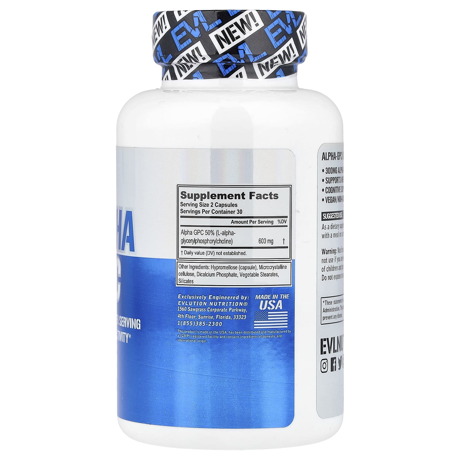 EVLution Nutrition Alpha GPC Supplements for Cognitive Support - Image 2
