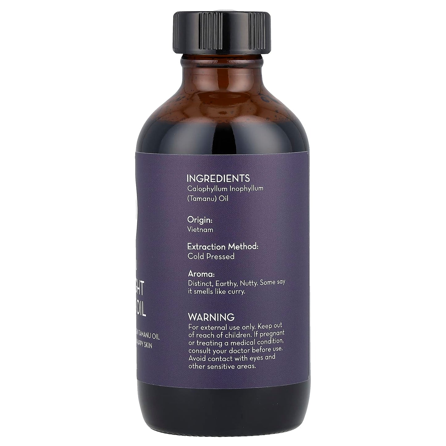 Pure Body Naturals, Tamanu Overnight Miracle Oil, 4 fl oz (120 ml) - Image 2