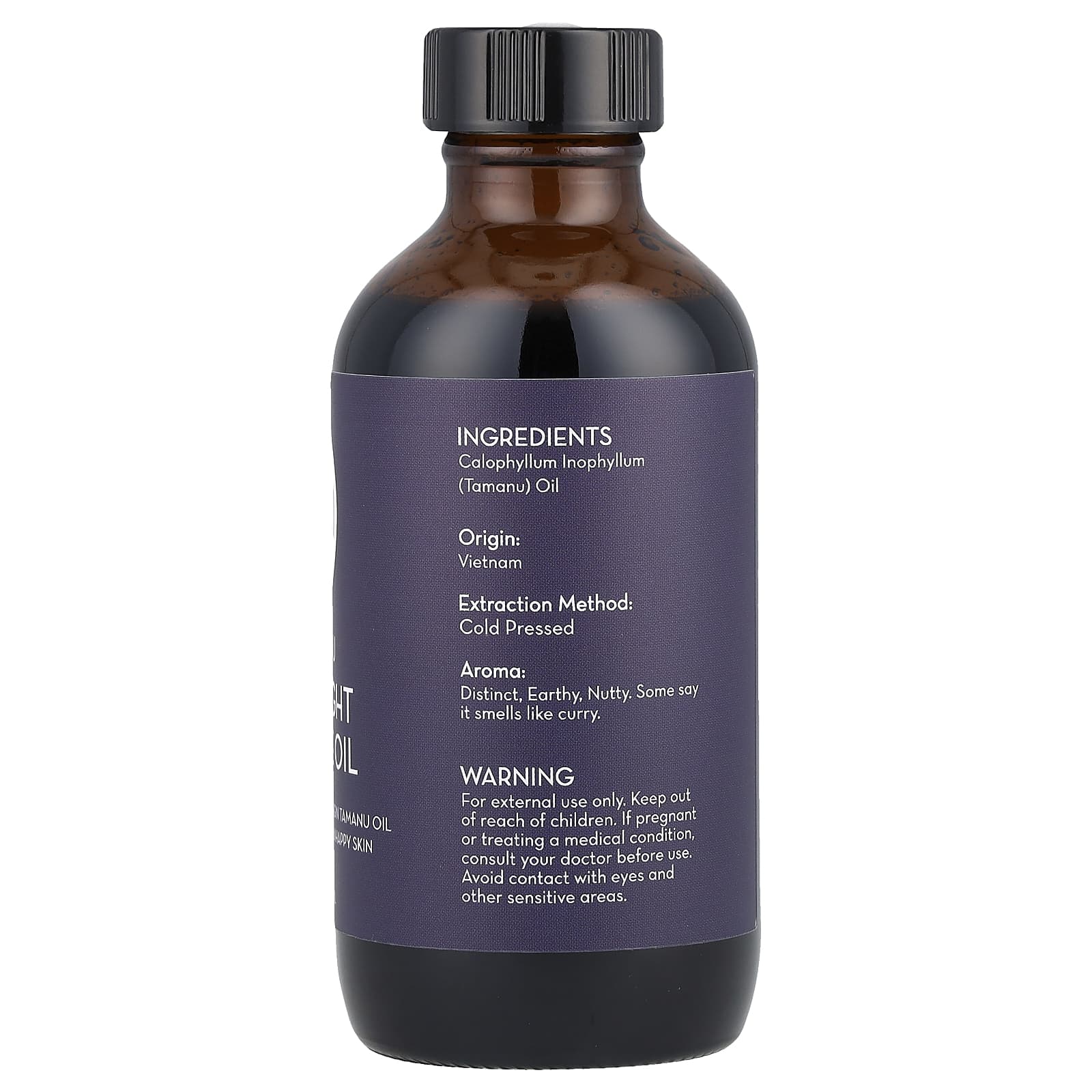 Pure Body Naturals, Tamanu Overnight Miracle Oil, 4 fl oz (120 ml) - Image 2