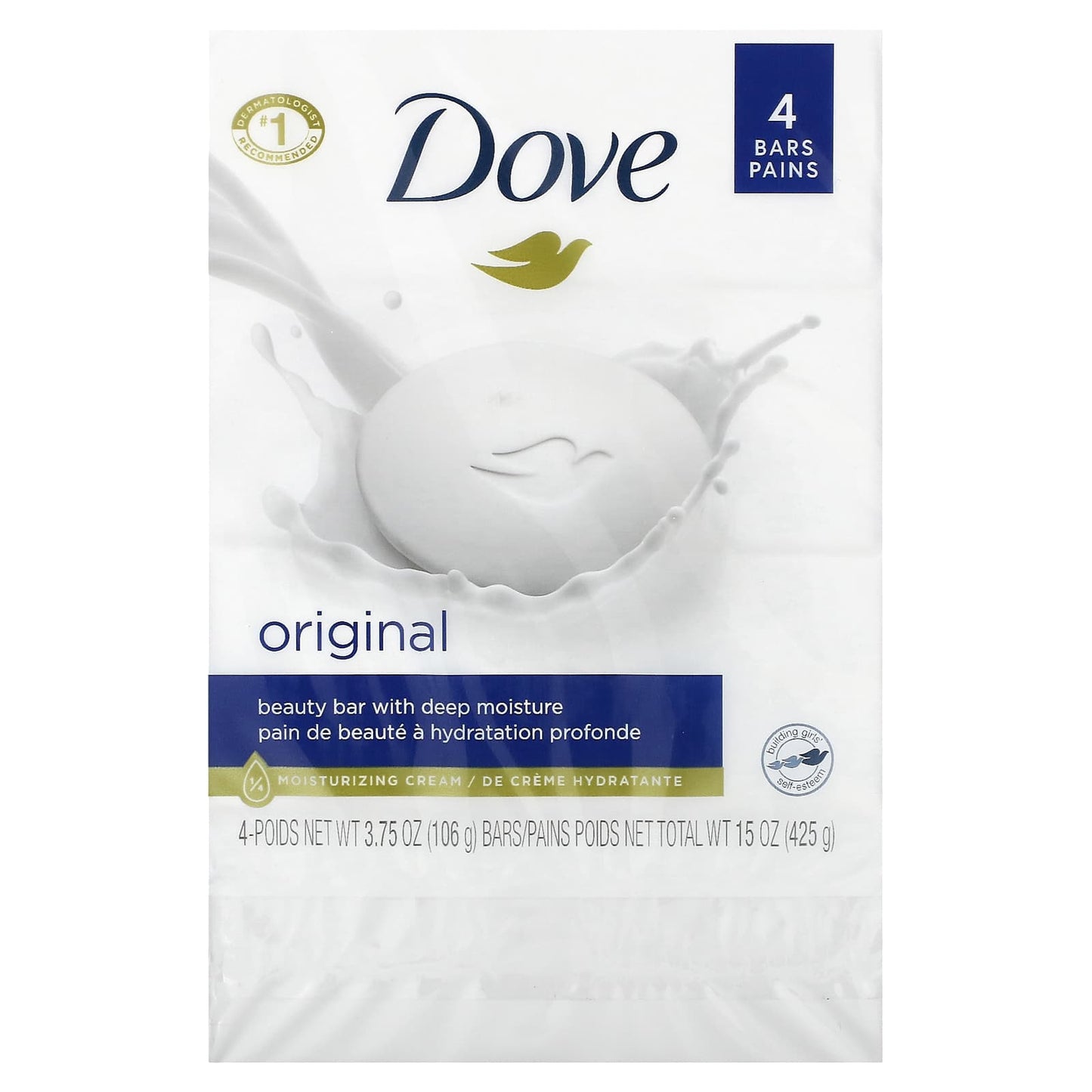 Dove Deep Moisture Beauty Bar - 4 Bars, 3.75 oz Each - Image 2