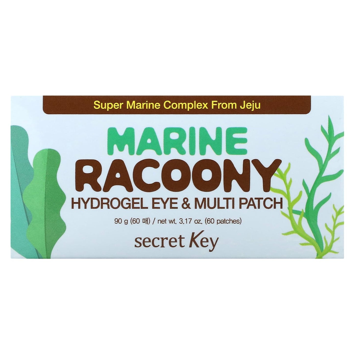 Secret Key, Marine Racoony Hydrogel Eye & Multipatch, 60 Patches, 3.17 oz (90 g) - Image 2