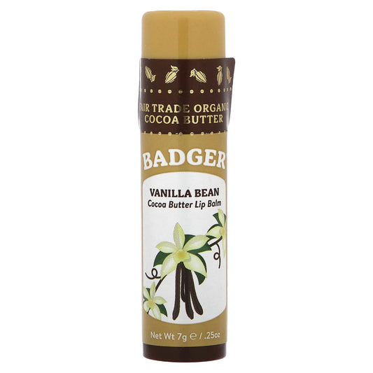 USDA Organic Vanilla Bean Lip Balm by Badger - Natural Moisturizer - Image 1