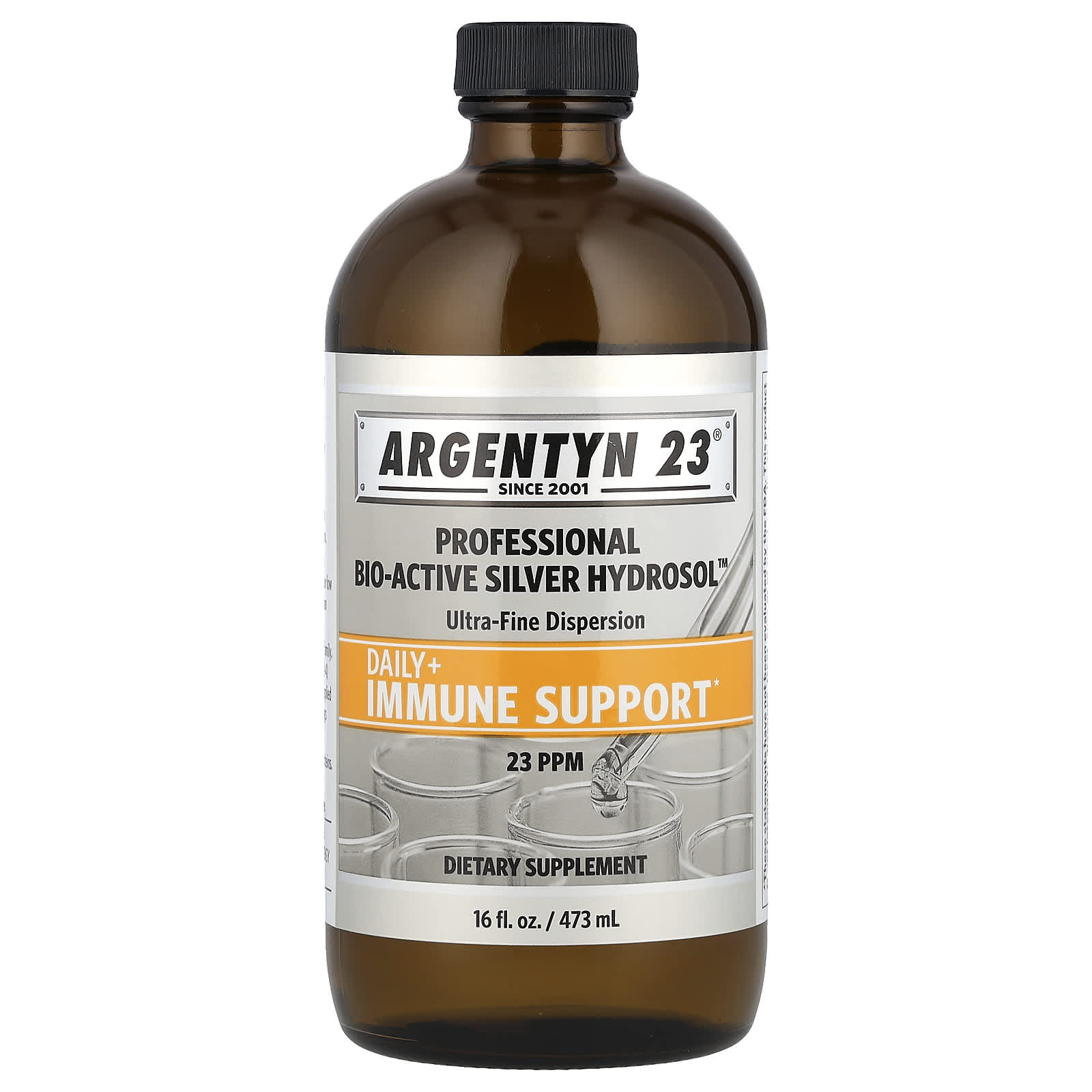 Sovereign Silver, Argentyn 23®, Professional Bio-Active Silver Hydrosol™, 23 PPM, 16 fl oz (473 ml) - Image 1
