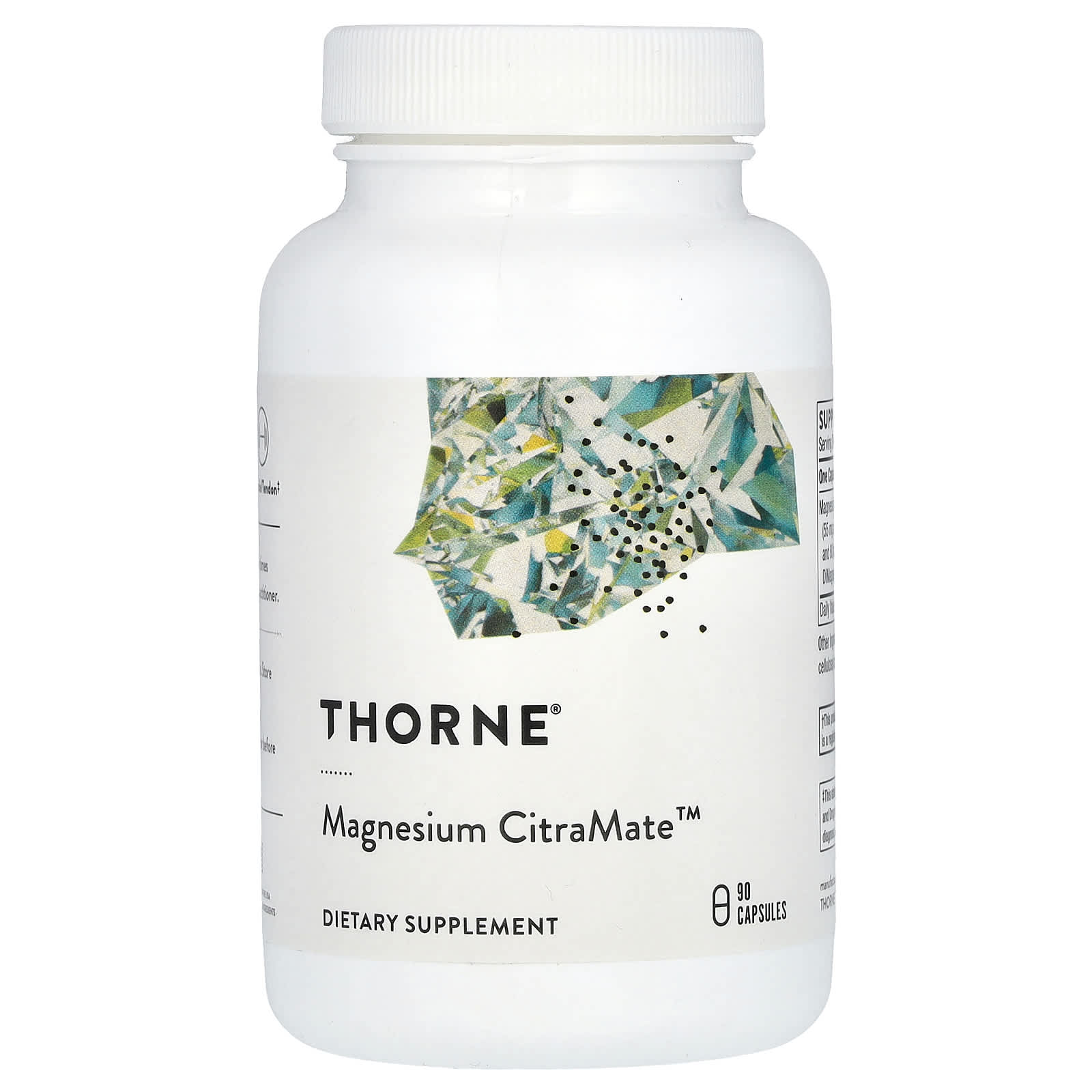 Thorne, Magnesium CitraMate, 90 Capsules (135 mg per Capsule) - Image 1