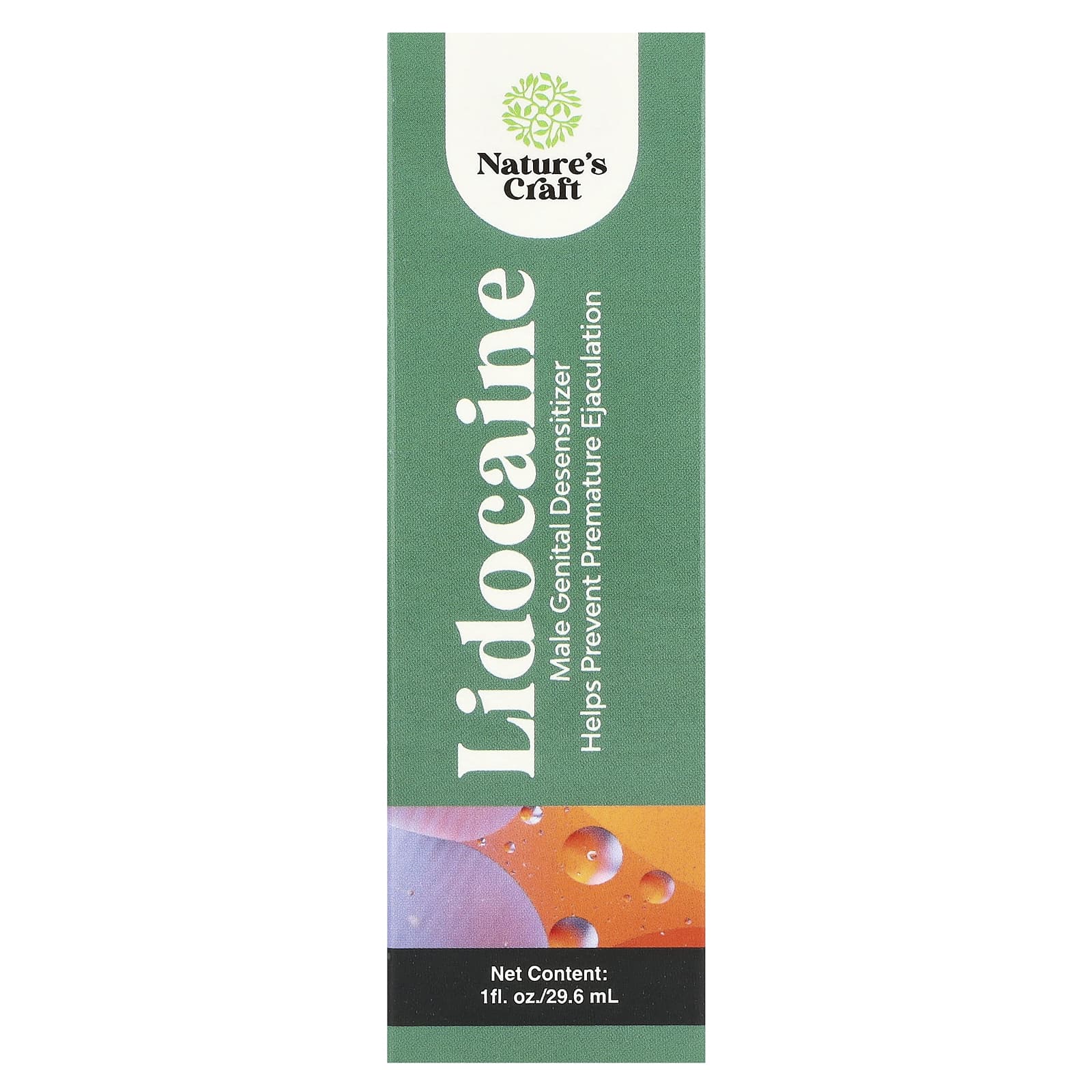 Nature's Craft, Lidocaine, Male Genital Desensitizer, 10 mg, 1 fl oz (29.6 ml) - Image 2