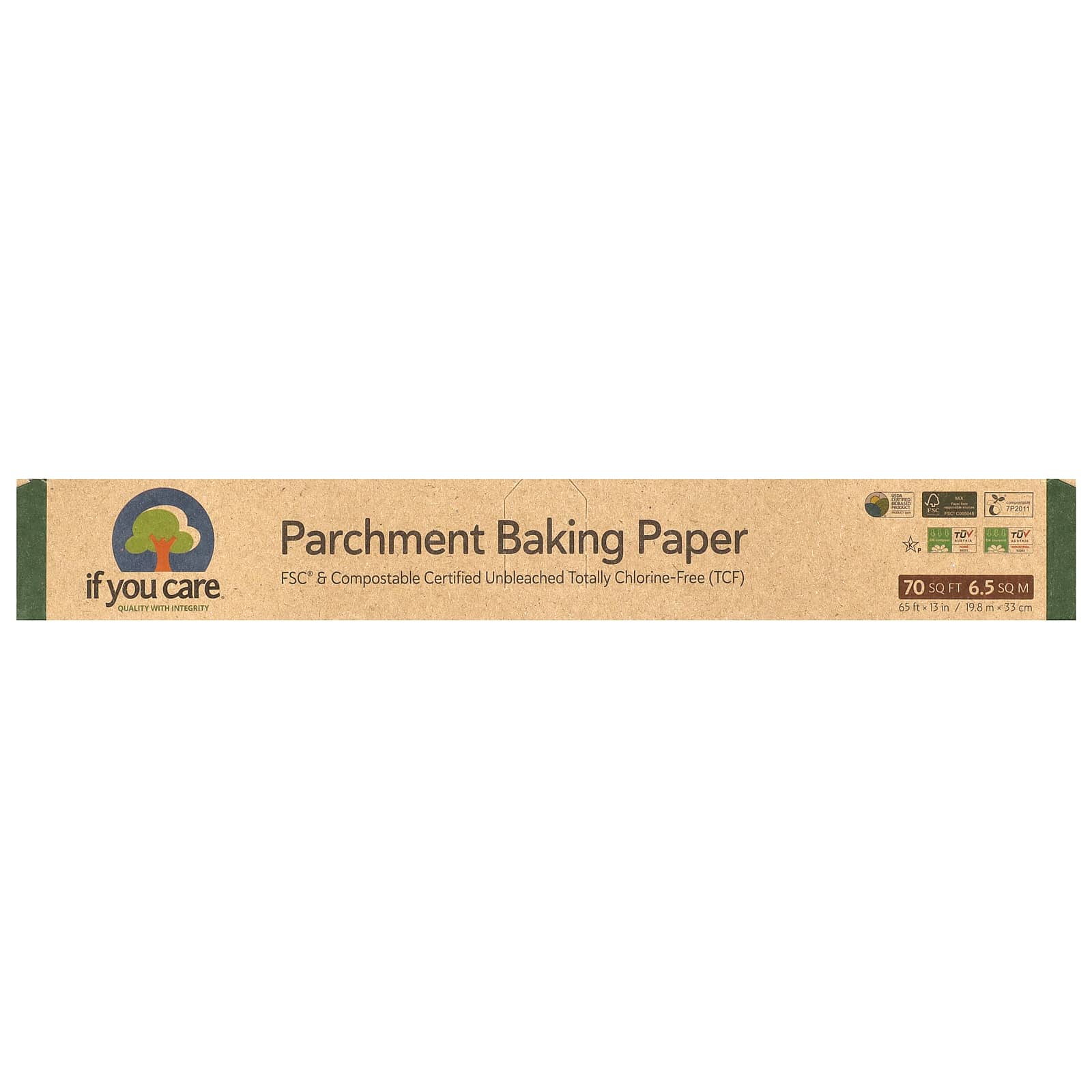 Eco-Friendly Parchment Baking Paper by If You Care, 70 sq ft - Image 1