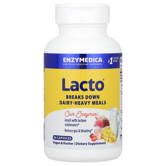 Enzymedica's Lacto® - Break Down Dairy-Heavy Meals with Maximum-Strength Enzymes - Image 1