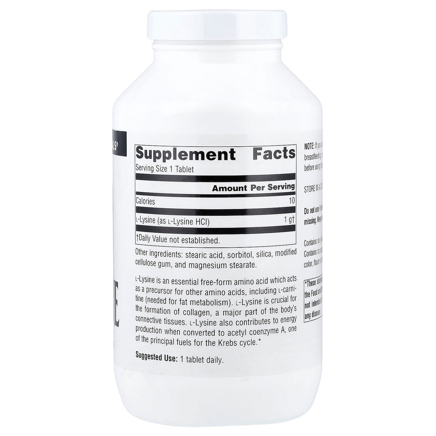Source Naturals, L-Lysine, 1,000 mg, 200 Tablets - Image 2