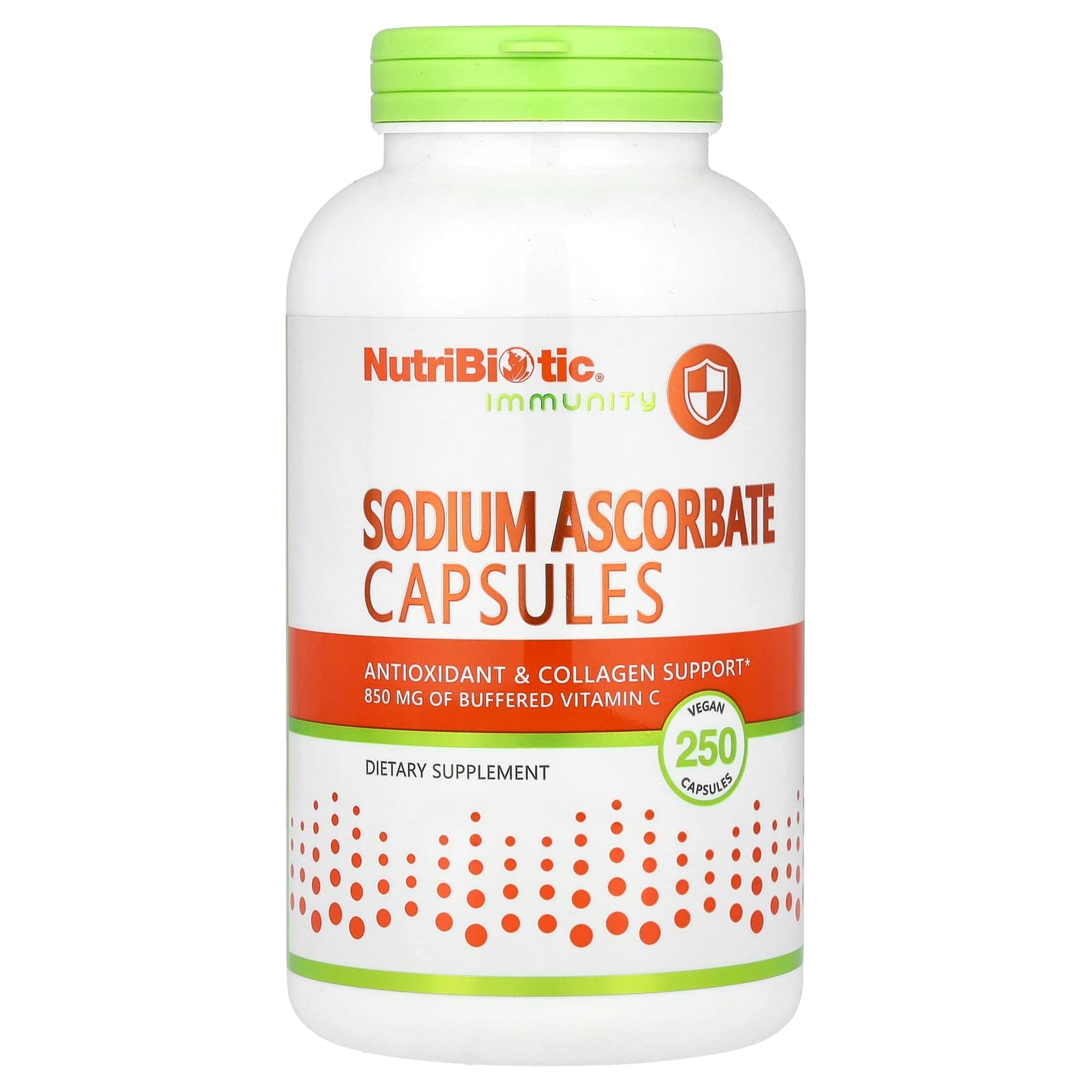 NutriBiotic, Sodium Ascorbate, 250 Vegan Capsules - Image 1