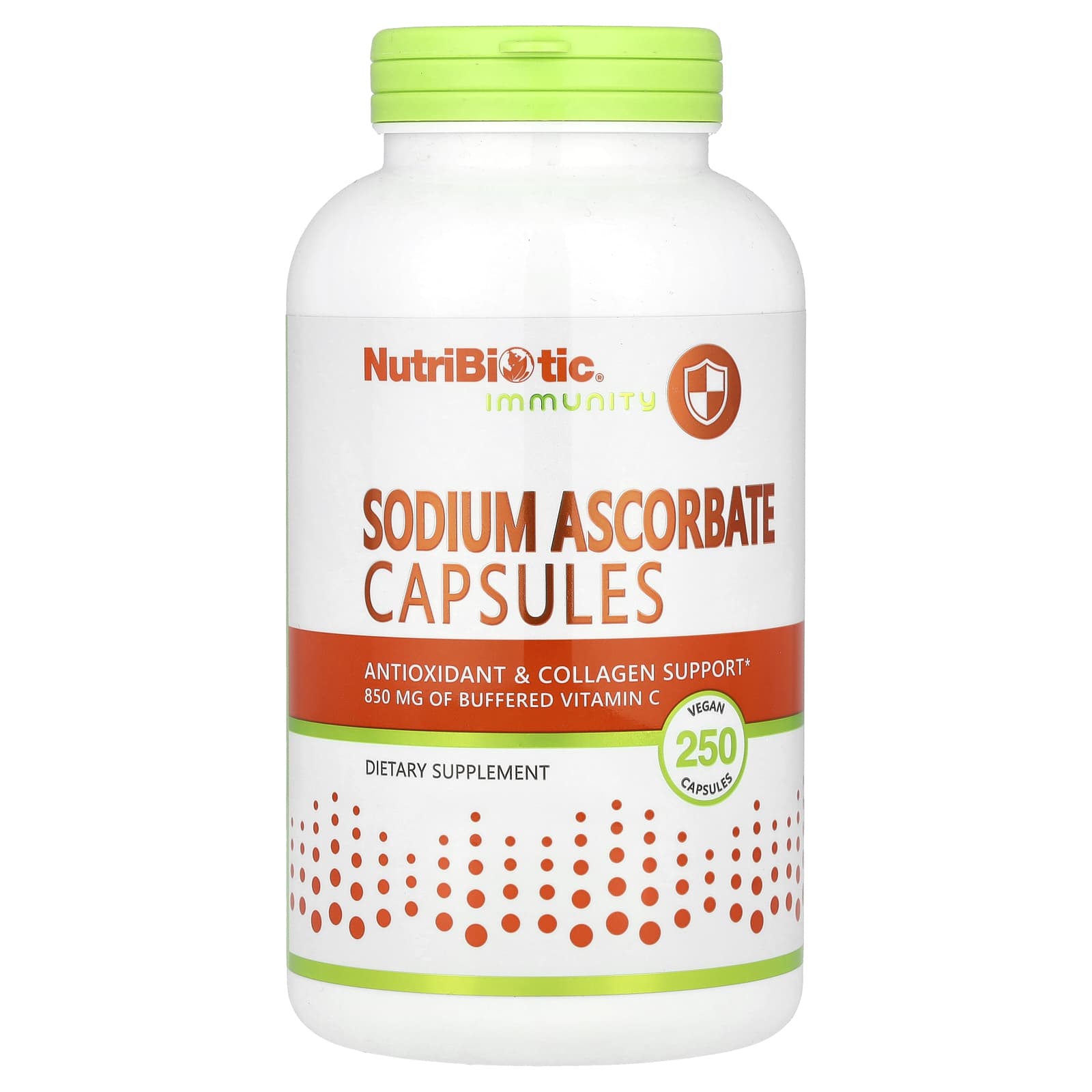 NutriBiotic, Sodium Ascorbate, 250 Vegan Capsules - Image 1