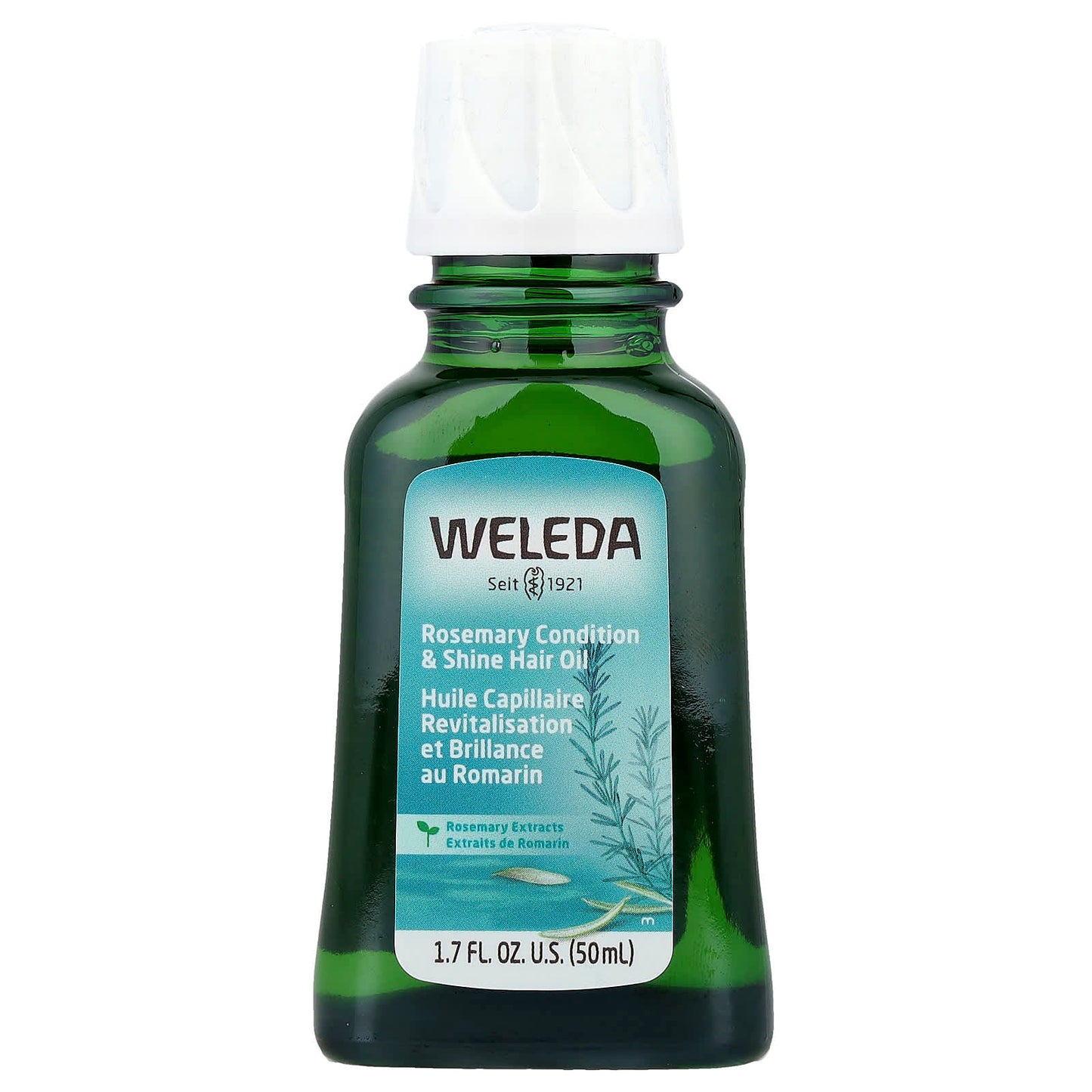 Weleda, Condition & Shine Hair Oil, Rosemary Extracts, 1.7 fl oz (50 ml) - Image 1