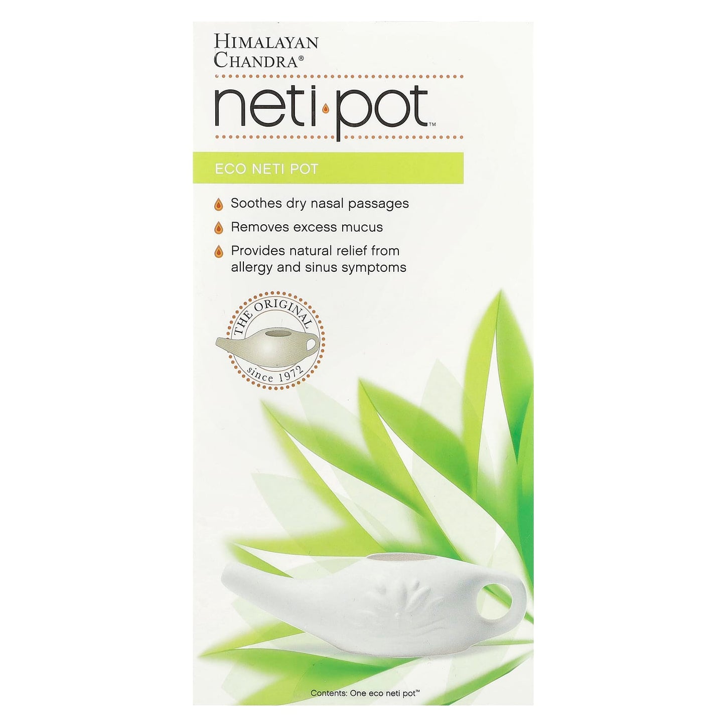 Relieve Sinus Pressure with Himalayan Chandra Eco Neti Pot - Image 1