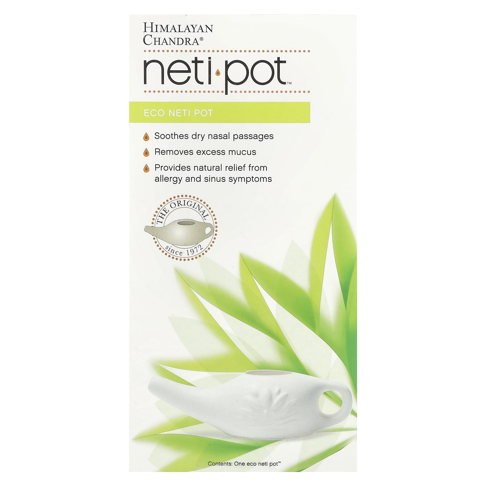 Relieve Sinus Pressure with Himalayan Chandra Eco Neti Pot - Image 1