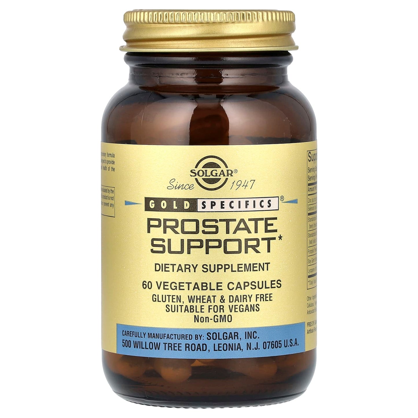 Solgar, Gold Specifics, Prostate Support, 60 Vegetable Capsules - Image 1