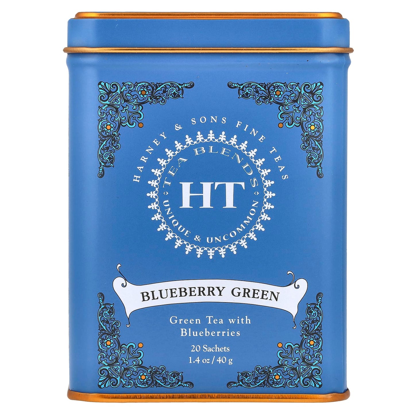 Harney & Sons Blueberry Green Tea Blend - 20 Sachets - Image 1