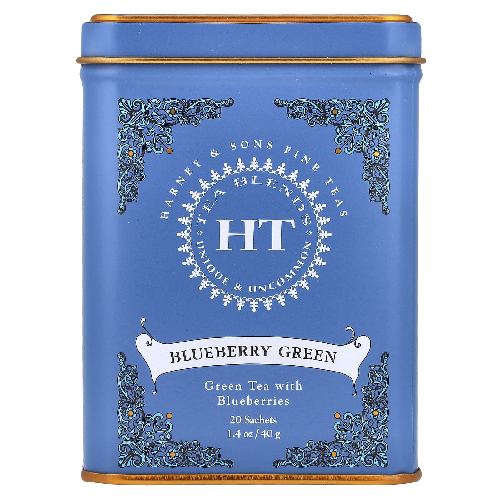 Harney & Sons Blueberry Green Tea Blend - 20 Sachets - Image 1