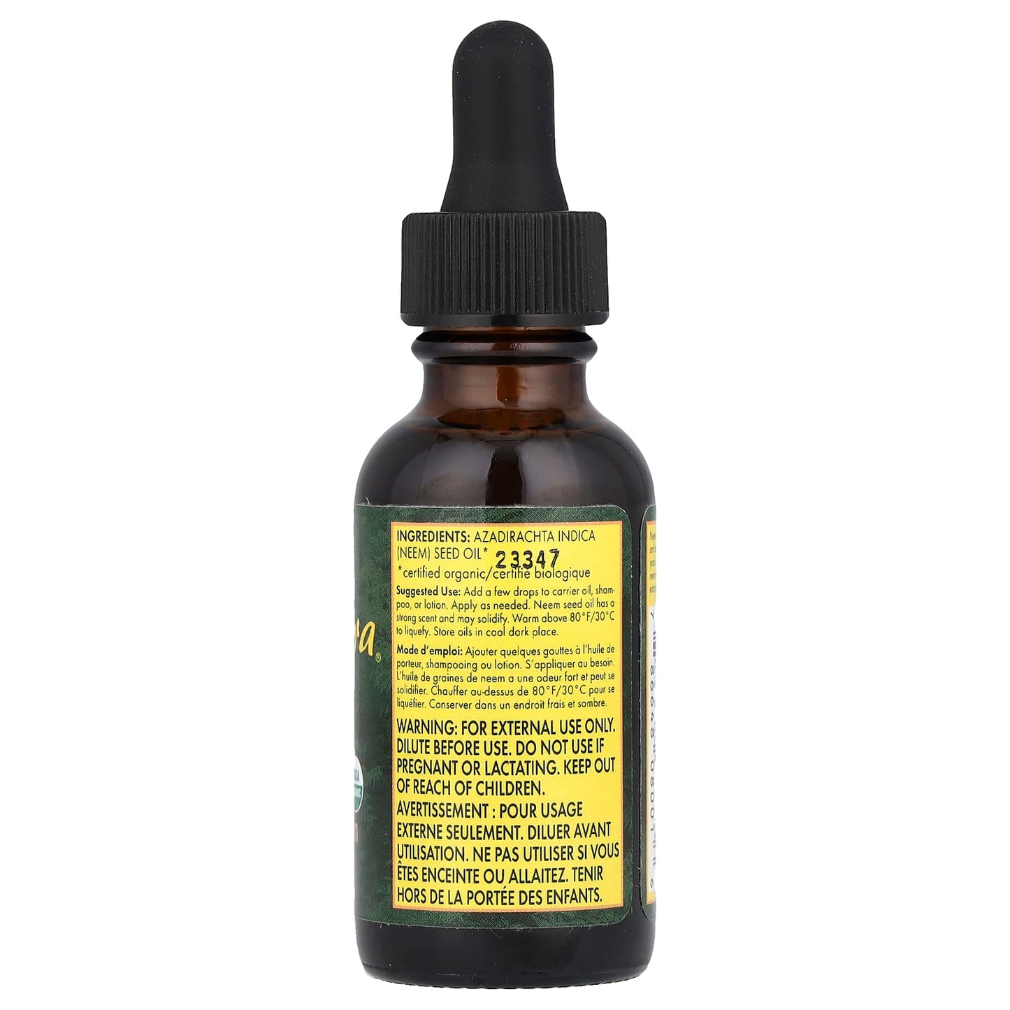 NeemAura, Organic Neem Seed Oil, 1 fl oz (30 ml) - Image 2