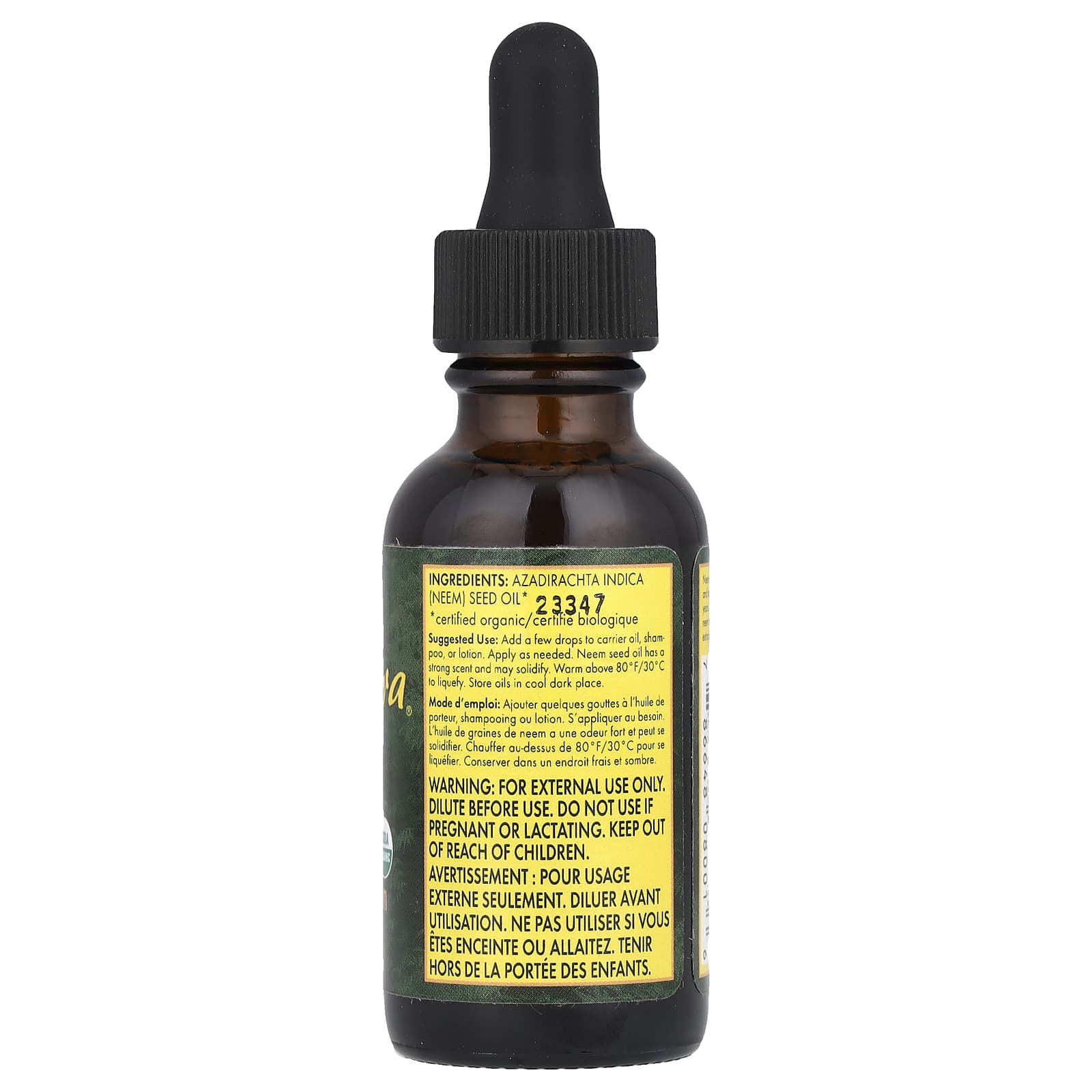 NeemAura, Organic Neem Seed Oil, 1 fl oz (30 ml) - Image 2