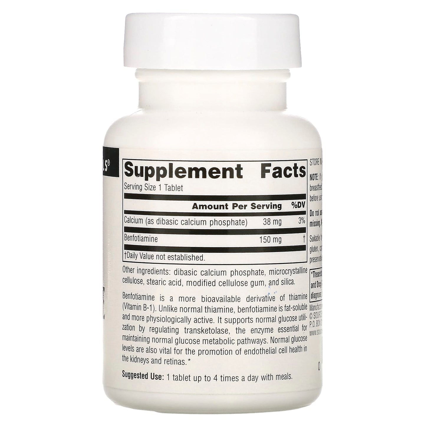 Source Naturals, Benfotiamine, 150 mg, 60 Tablets - Image 2